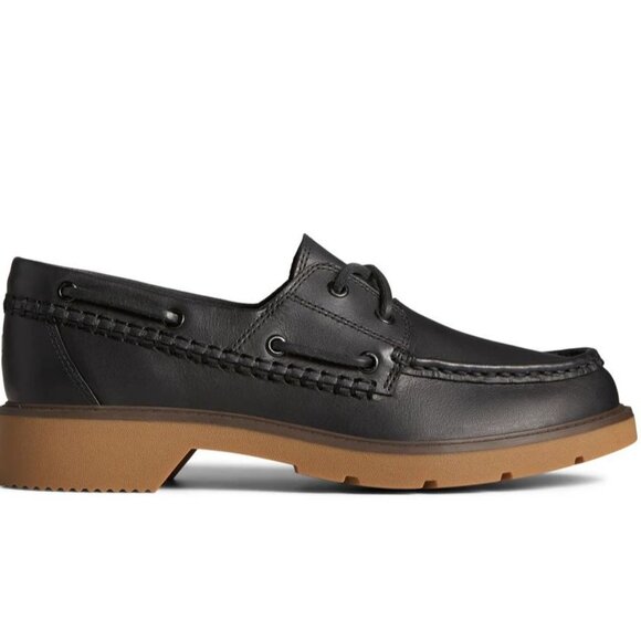 Sperry Wells Boat Shoes Topsider in Black - Picture 2 of 9